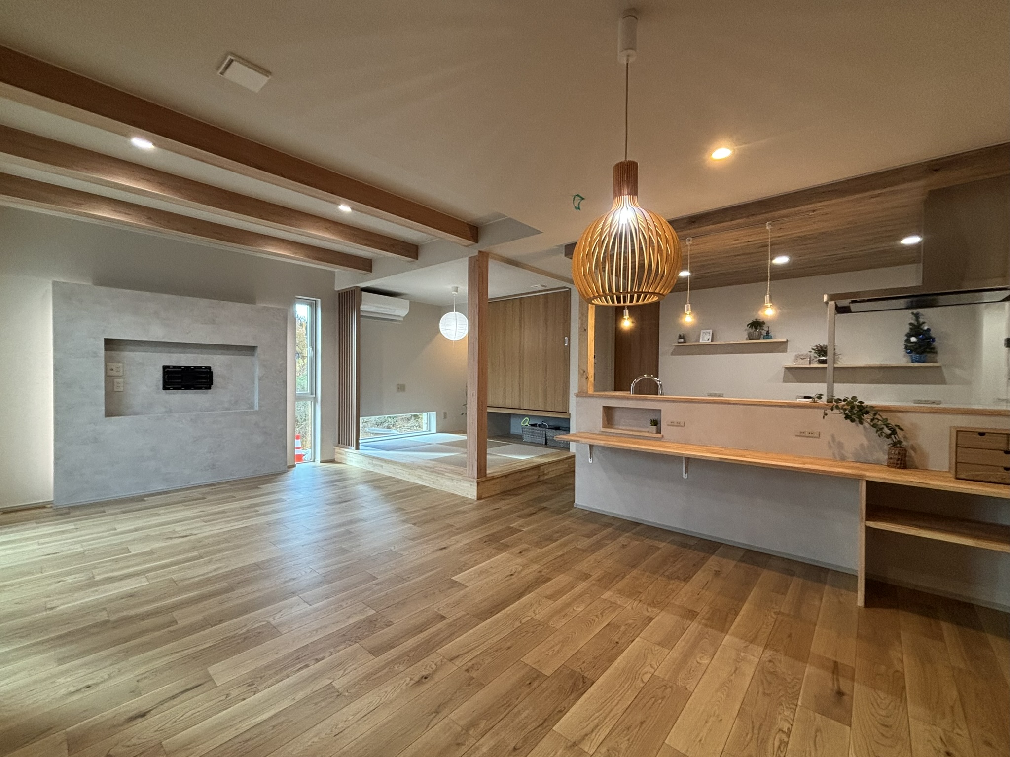 広さ以上の開放感のあるジャパンディスタイルの家